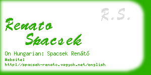 renato spacsek business card